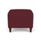 Lesro Siena Lounge Reception 1 Seat Bench, Walnut, OH Wine Upholstery SN1001 - alternate 1